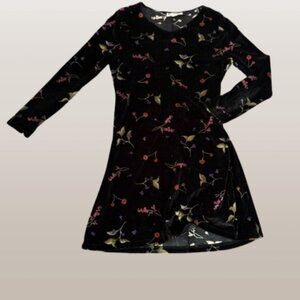 Velvet Floral Cherry Dress